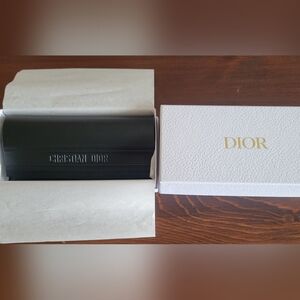 Dior Black Sunglasses Case (only) with White Dior Box